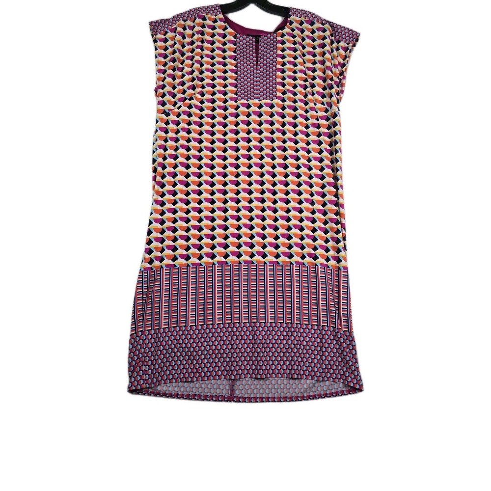 Laundry by Shelli Segal Sleeveless Colorful Geometric Dress Women's Size Large
